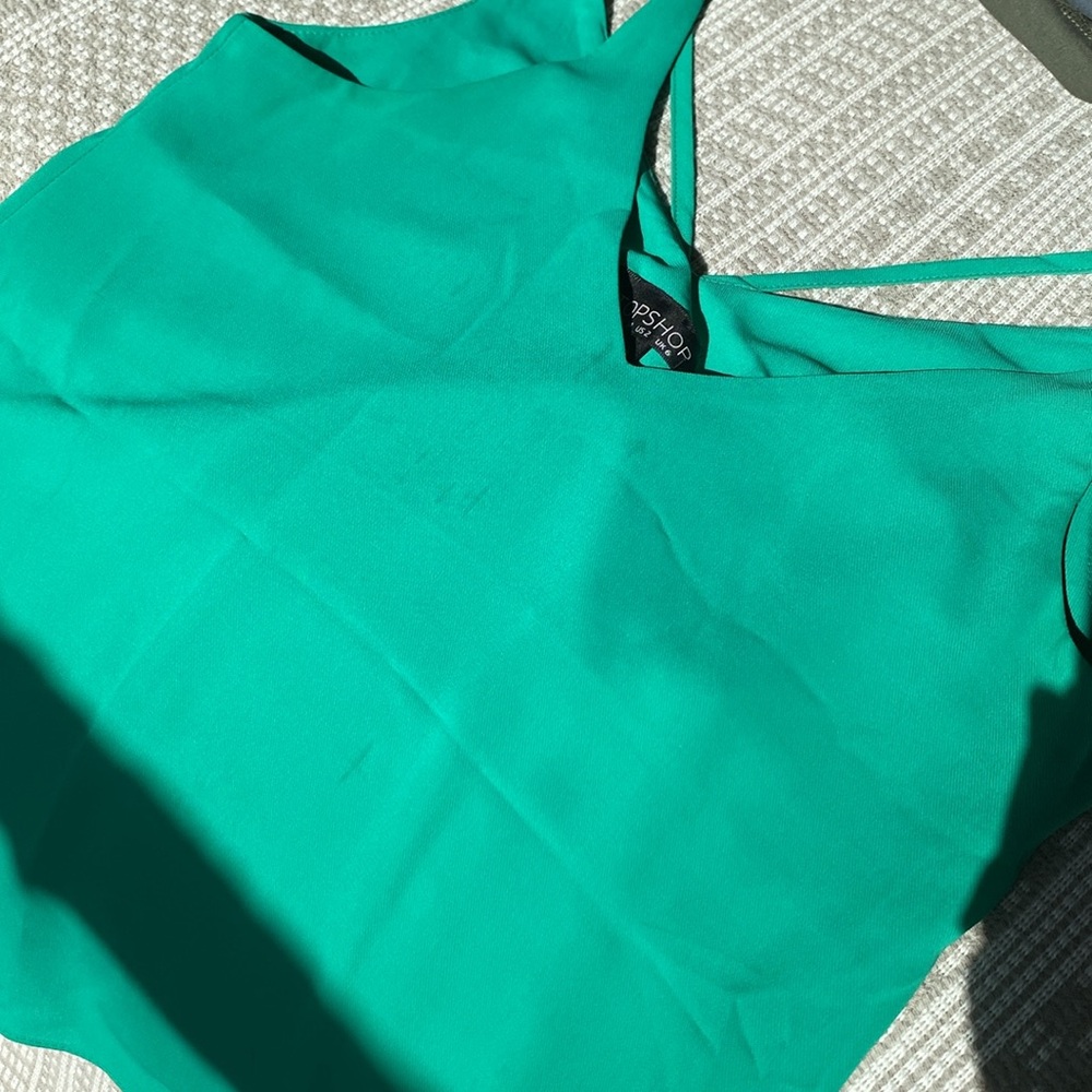 Topshop Double Strap V-Back Camisole‎ size 2 - Picture 8 of 9